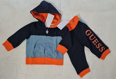 COMPLETO TUTA GUESS I3RG01KA6R3-F7LR AZZURRO/ARANCIO NEO