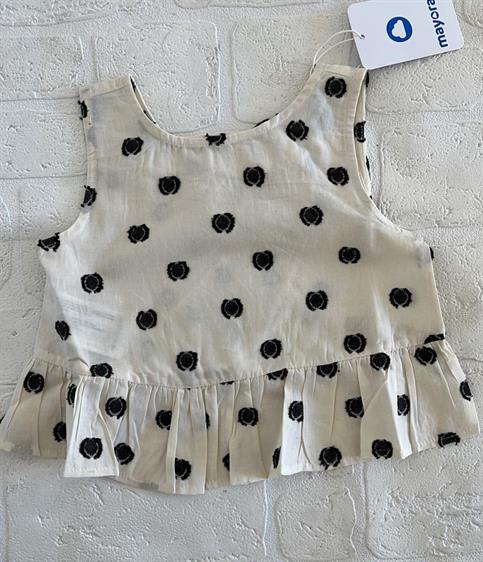 BLUSA MAYORAL 3140 BEIGE POIS BABY