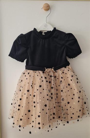 ABITO ABEL&LULA 5532 BABY M/C TULLE DORATO STELLE