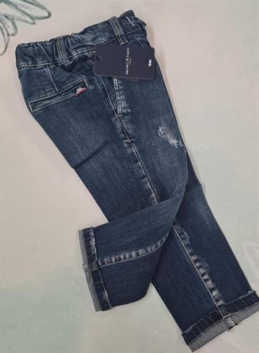 JEANS M&F 1565B BABY BLU TASCA VERTICALE