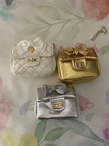 BORSA ANGEL'S FACE SKYLA SILVER/PEARL WHITE/GOLD BABY