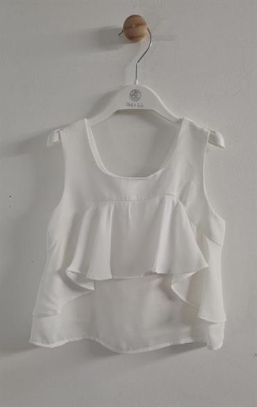 TOP ABEL&LULA 5150 JUNIOR BIANCO CHIFFON