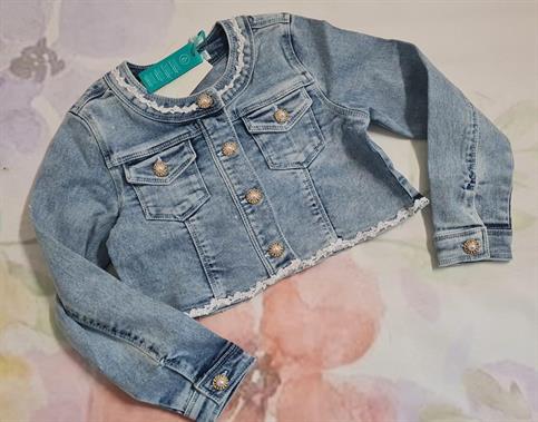 GIUBBINO ABEL&LULA 5369 JUNIOR JEANS APPLICAZIONI